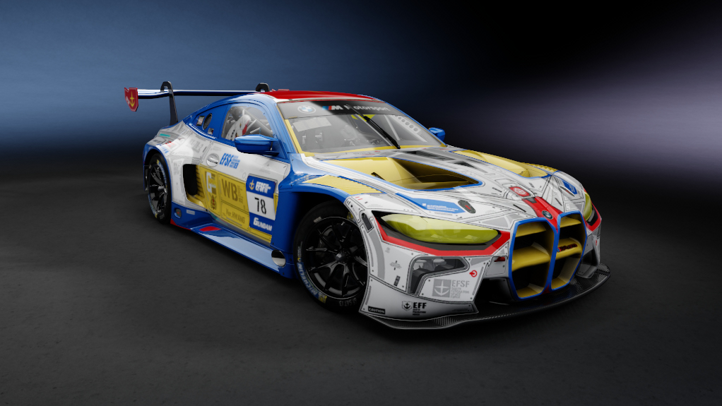 BMW M4 DTM 2025, skin 78_Gundam_RX-78-2