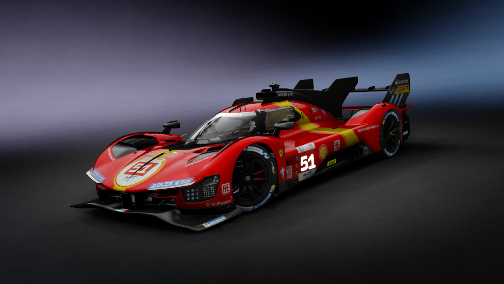 Ferrari 499P TRLM 2024, skin 2023_AFCorse_LeMans_51