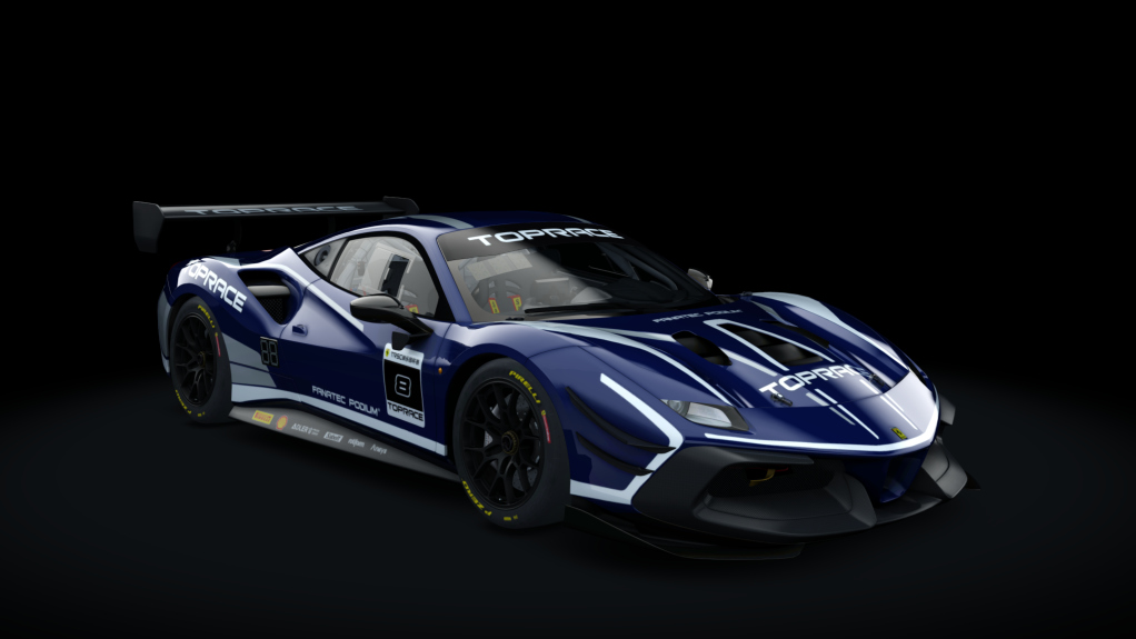 Ferrari 488 EVO CUP P2P 2020, skin 08_blu_pozzi