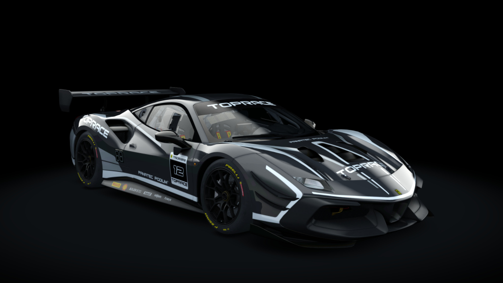 Ferrari 488 EVO CUP P2P 2020, skin 12_Grigio_silverstone