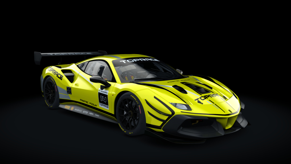 Ferrari 488 EVO CUP P2P 2020, skin 14_giallo_modena