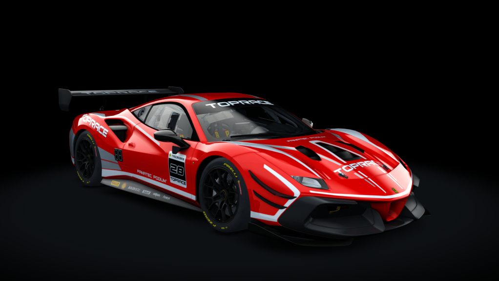 Ferrari 488 EVO CUP P2P 2020, skin 28_rosso_scuderia