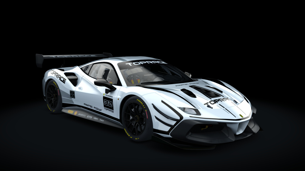 Ferrari 488 EVO CUP P2P 2020, skin 32_bianco_avus