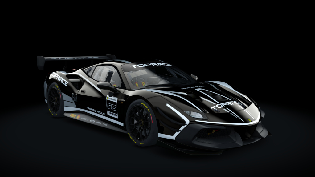 Ferrari 488 EVO CUP P2P 2020, skin 65_nero_daytona