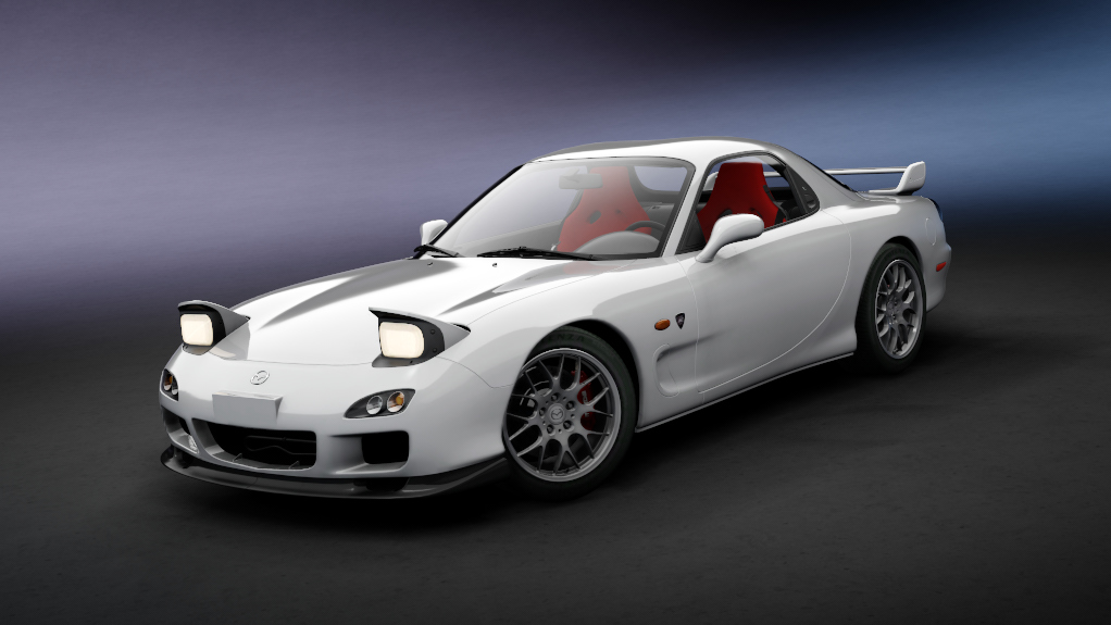 Mazda RX-7 Spirit R LHD, skin 07_pure_white_b