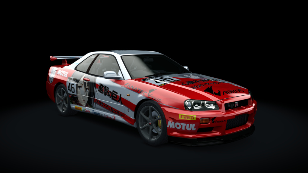 Nissan Skyline GTR R34 TRSC, skin 46_mikasa_ackerman