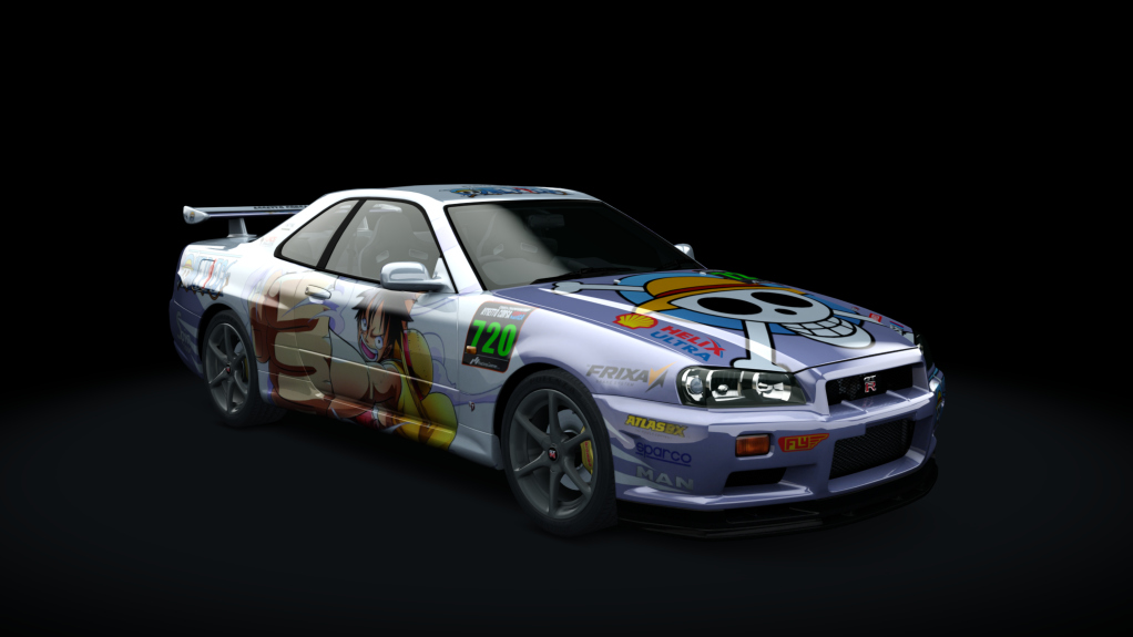 Nissan Skyline GTR R34 TRSC, skin 720_Onepiece