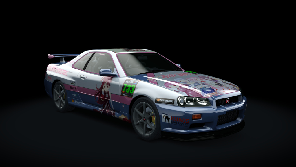 Nissan Skyline GTR R34 TRSC, skin 733_Madoka