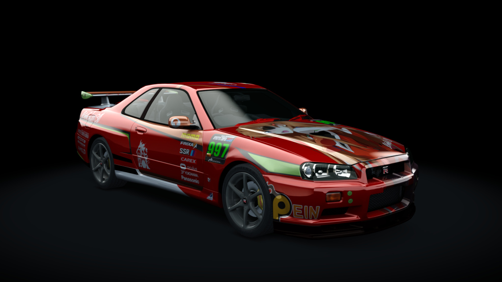 Nissan Skyline GTR R34 TRSC, skin 997_Evangerion