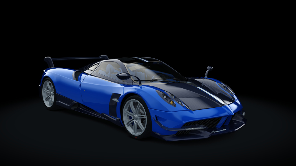 Pagani Huayra BC RACE, skin blue_carbon_white