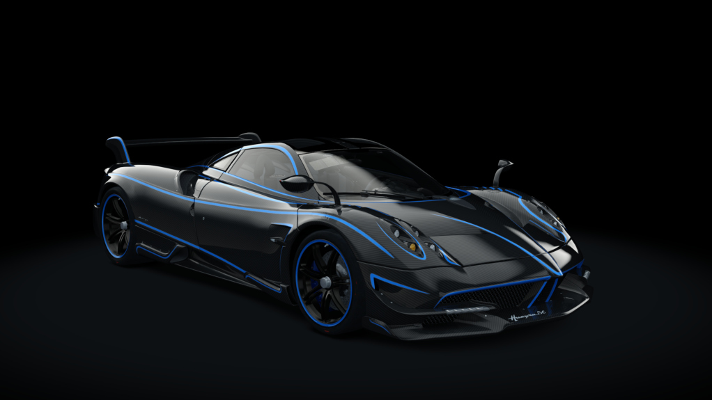 Pagani Huayra BC RACE, skin carbon_blue_special