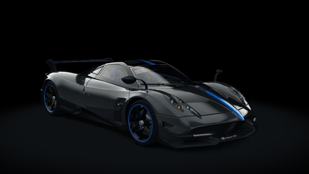 Pagani Huayra BC RACE, skin carbon_carbon_blue