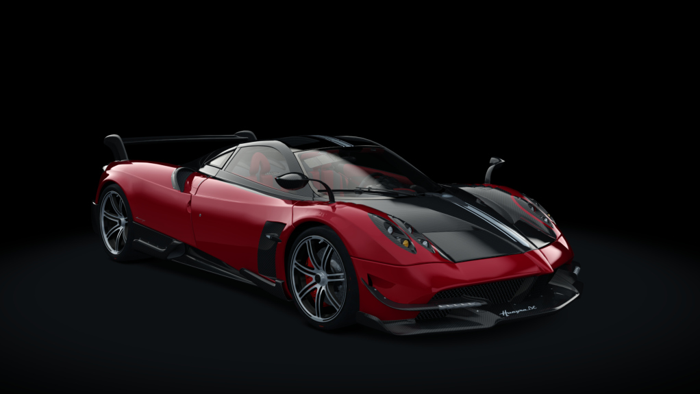 Pagani Huayra BC RACE, skin red_carbon_silver