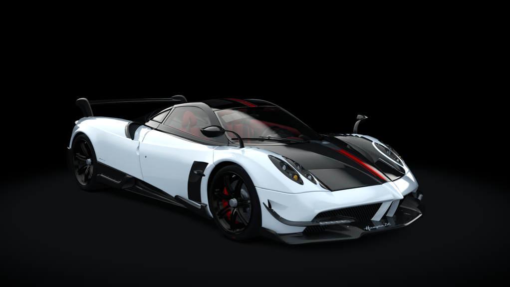 Pagani Huayra BC RACE, skin white_carbon_red