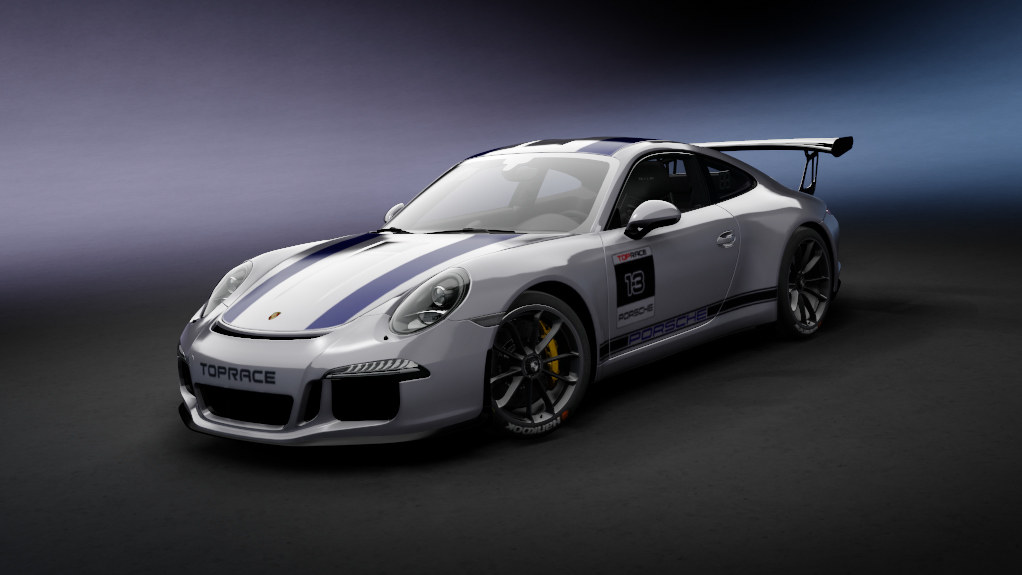 Porsche 911 CUP P2P, skin 13_silver_blue