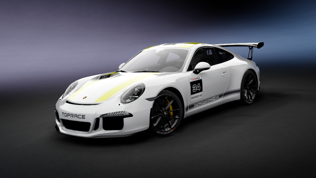 Porsche 911 CUP P2P, skin 34_white_yellow