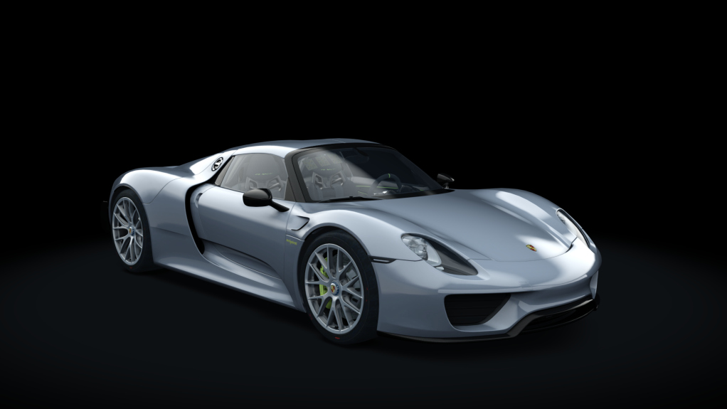 Porsche 918 Spyder RACE, skin 02_rhodium_silver_metallic