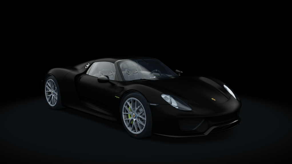 Porsche 918 Spyder RACE, skin 05_black_matte