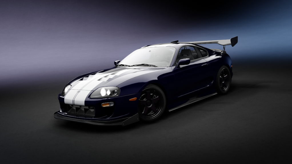 Toyota Supra MKIV Tuned LHD, skin 12_blue_stripe