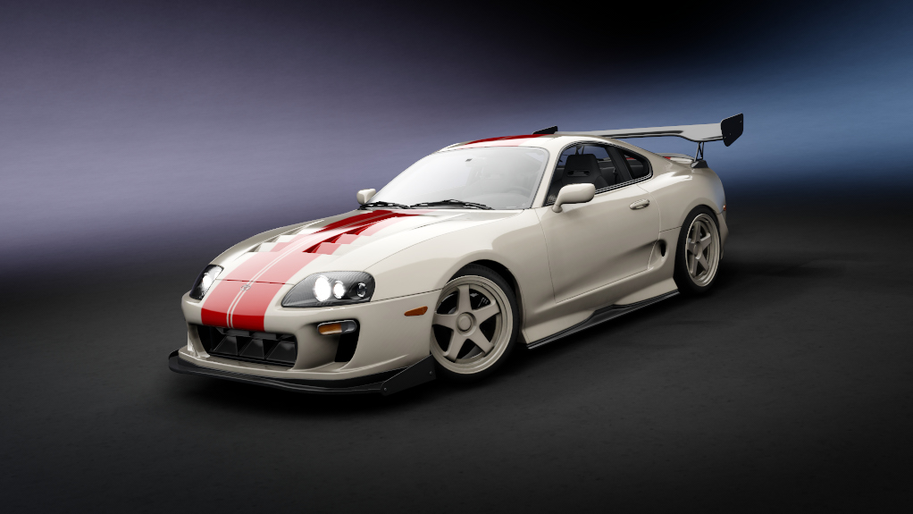 Toyota Supra MKIV Tuned LHD, skin 13_white_stripe