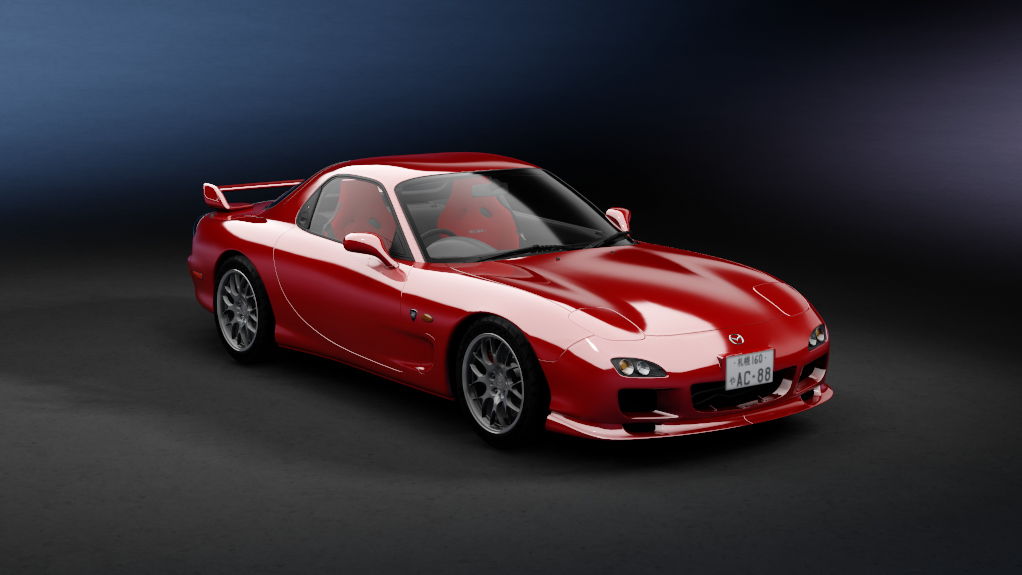 Mazda RX-7 Spirit R JDM, skin 06_blaze_red