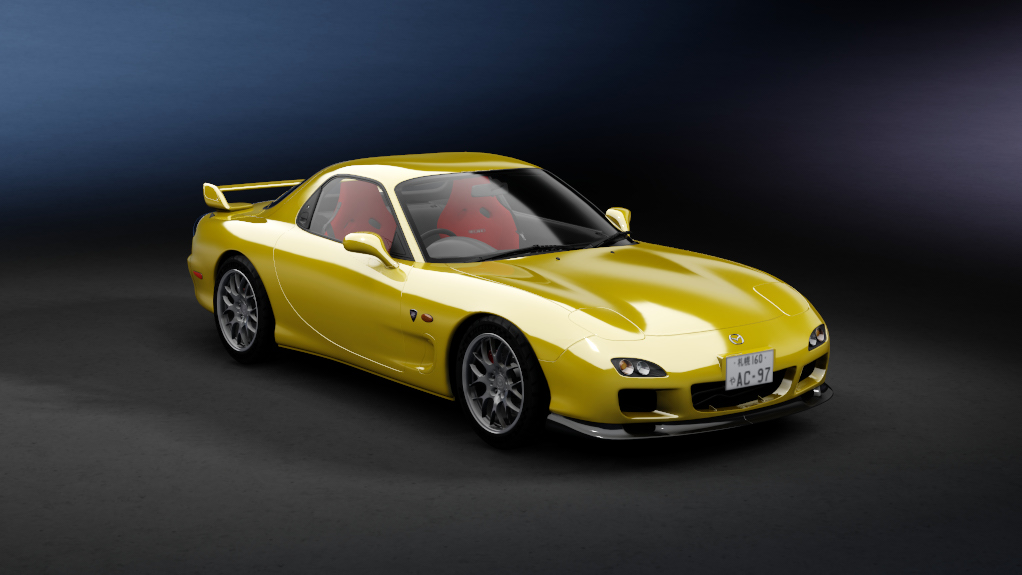 Mazda RX-7 Spirit R JDM, skin 09_competition_yellow_b