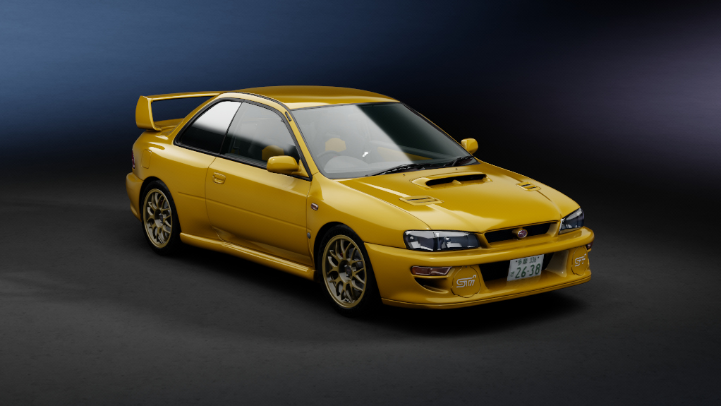 Subaru Impreza 22B STi JDM, skin 3_sonic_yellow