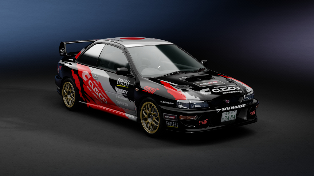 Subaru Impreza 22B STi JDM, skin cusco_black