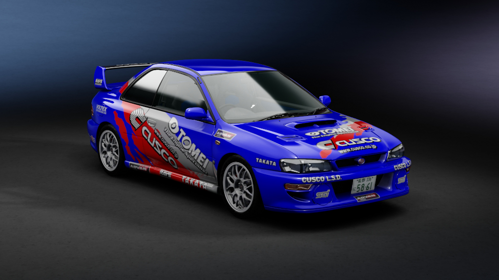 Subaru Impreza 22B STi JDM, skin cusco_blue