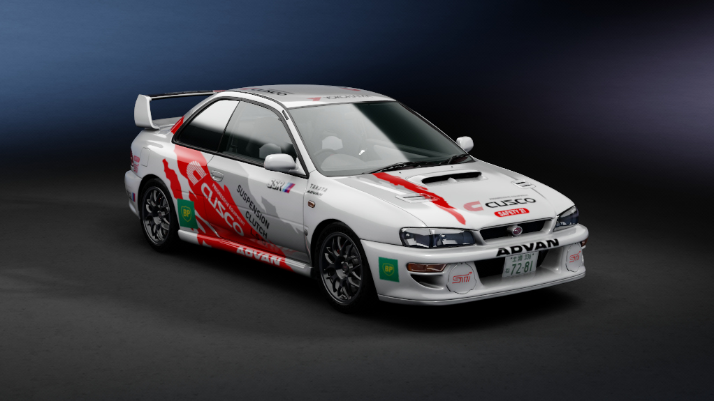 Subaru Impreza 22B STi JDM, skin cusco_white