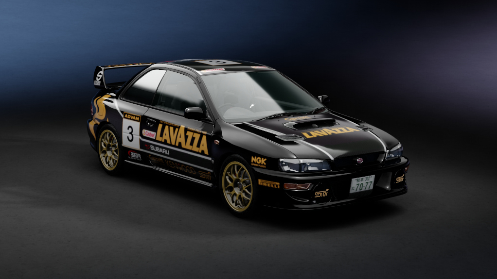 Subaru Impreza 22B STi JDM, skin lavazza